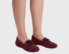 Aiker - Burgundy Suede