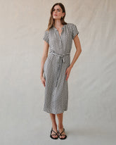 Cap Sleeve Maxi Shirt Dress