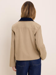 Cord Collar Twill Jacket