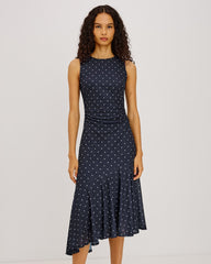Daija - Navy Polka Dots