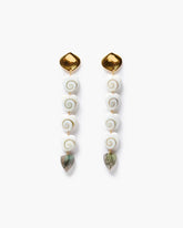 Amour Spiral Tiered Earrings Labradorite