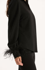 Erin Ponte Feather Sleeve Top