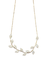 CZ Leaf Necklace