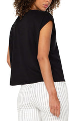 Dolman Sleeve V Neck Top