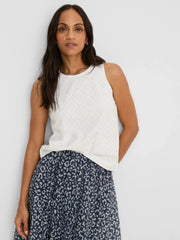 Diamond Eyelet Top