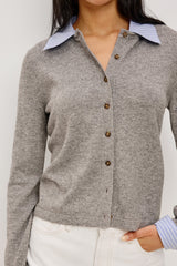 ERYN -HEATHER GREY POPLIN MIX