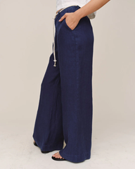 Clean Waist Pintuck Wide Leg