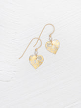 Buddin Heart Earrings - Gold