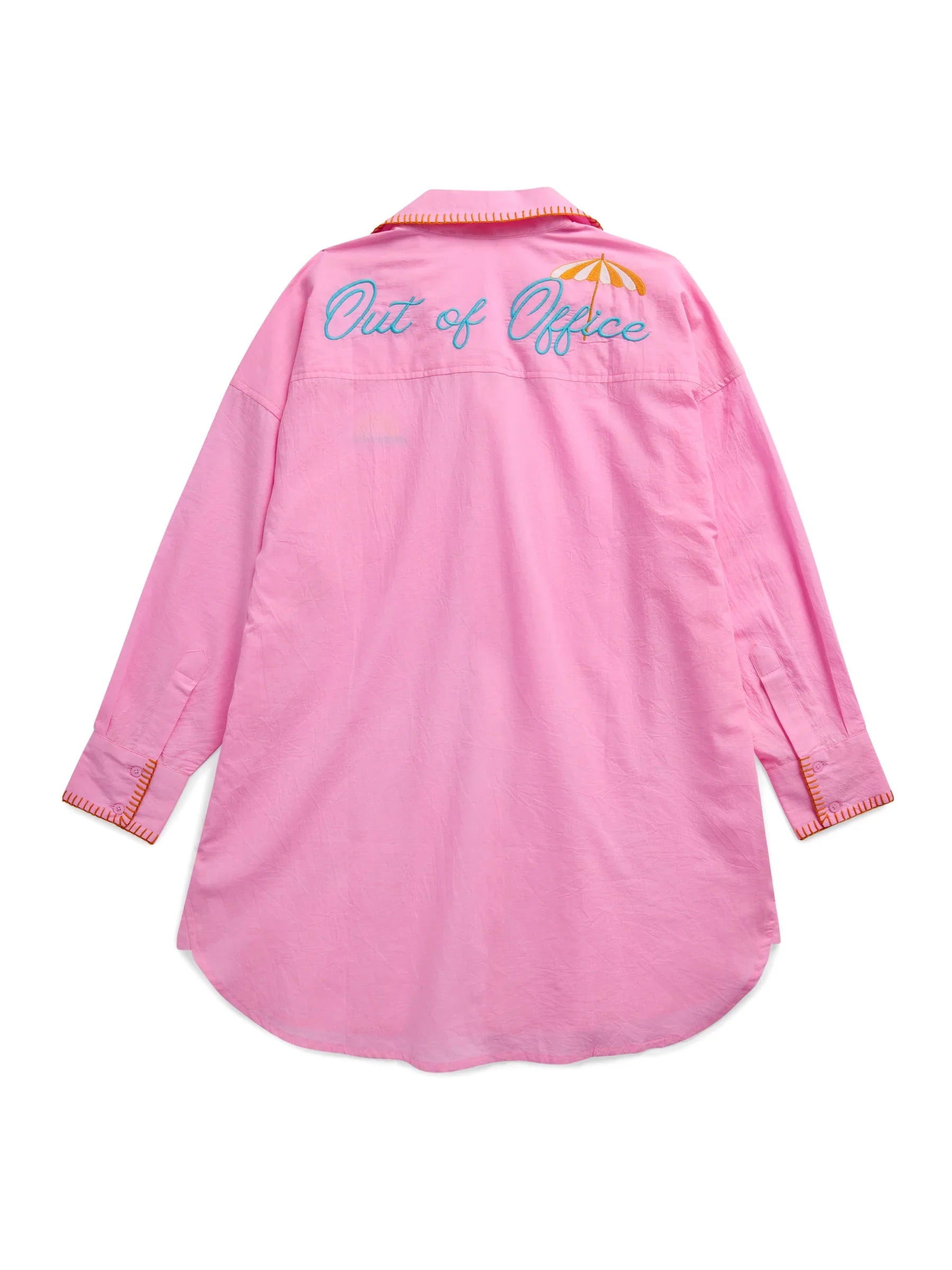 "Vacay/Out of Office" Cover-Up Shirt
