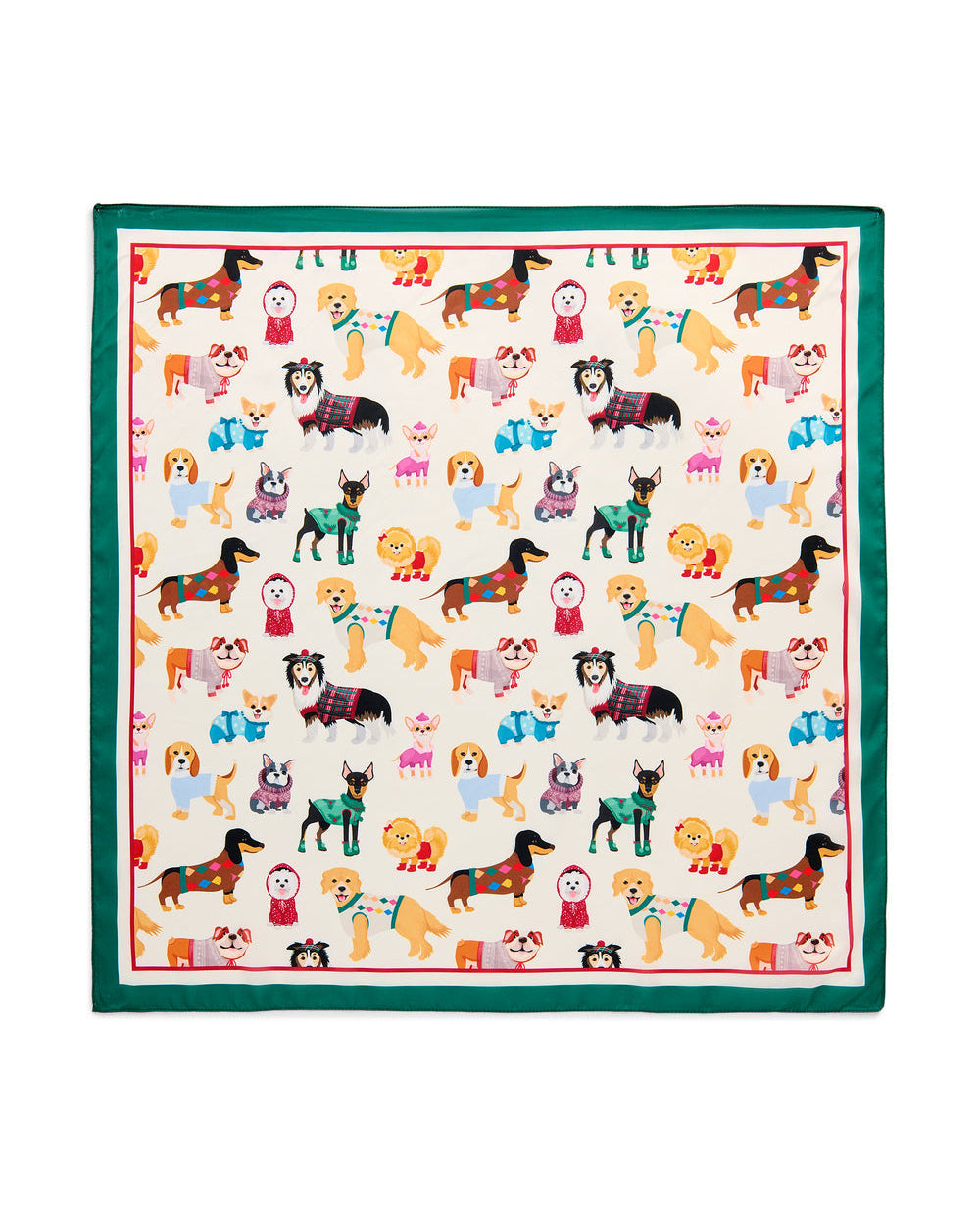 Doggies Square Scarf