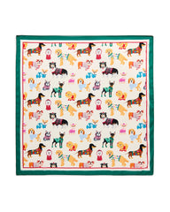 Doggies Square Scarf