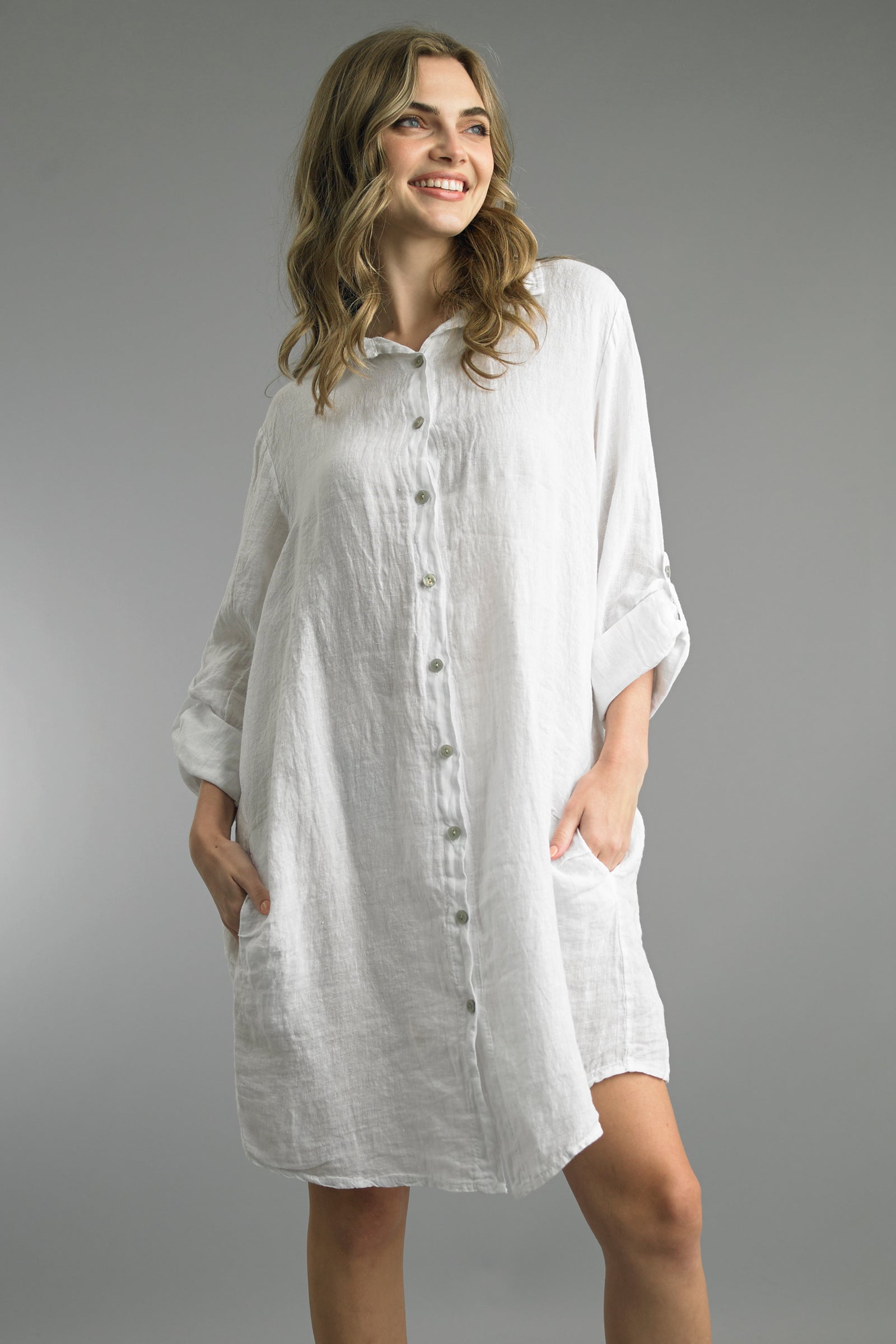 Button Front Dress