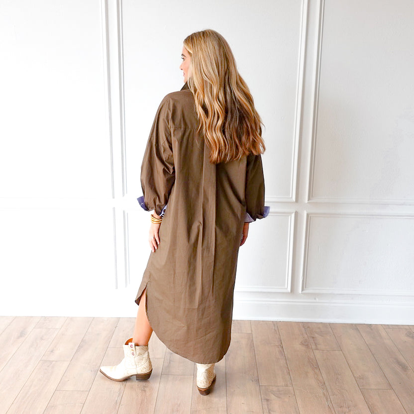 Dani Dress Forest And Lavender