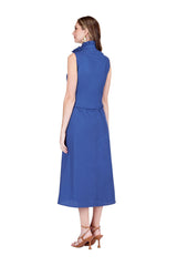Back Wrap Maxi Dress - Navy