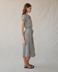 Cap Sleeve Maxi Shirt Dress