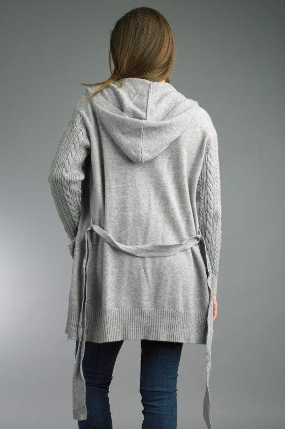 Cable Hoodie Sweater
