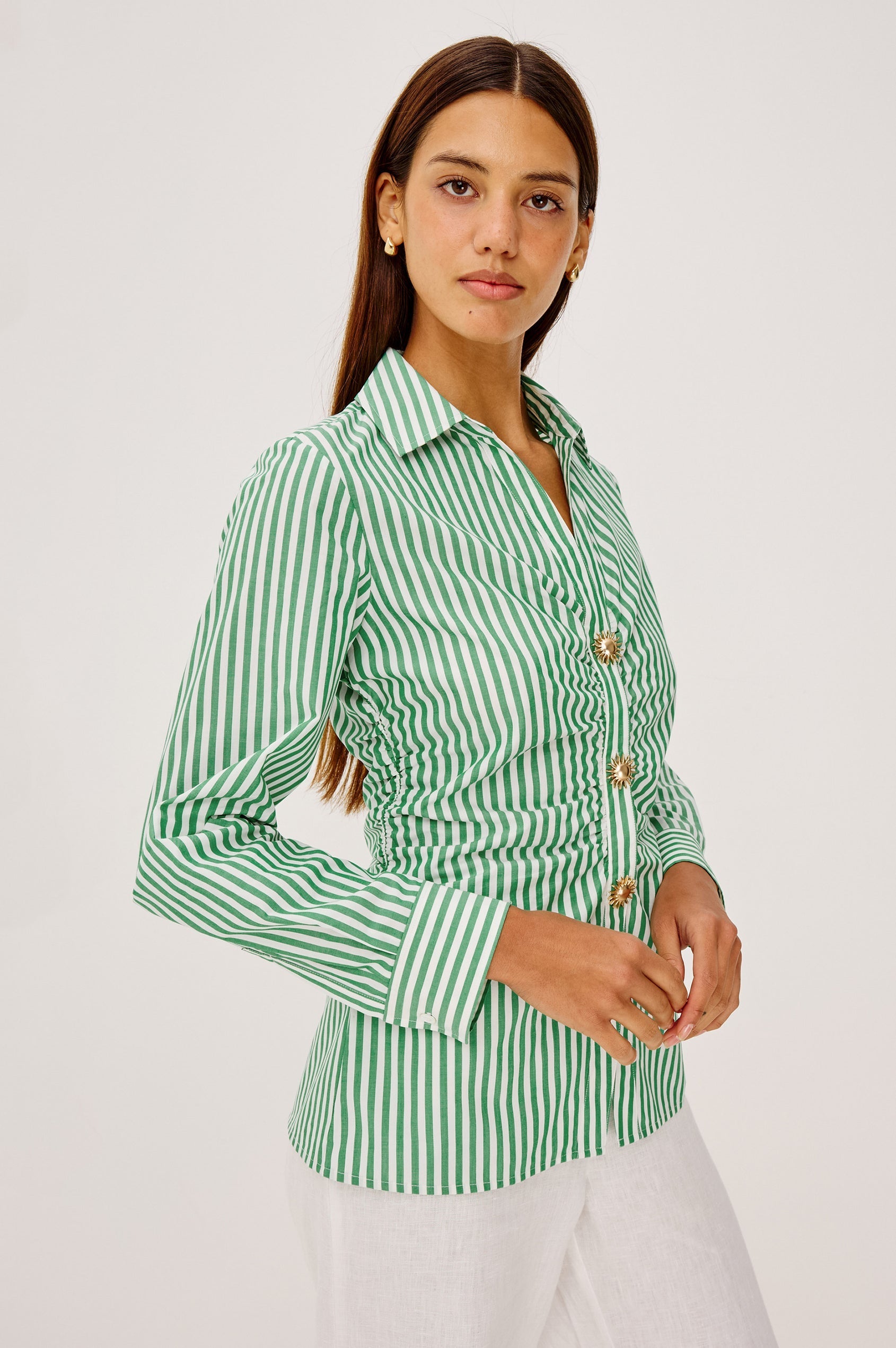 Caralyn - Emerald Stripe