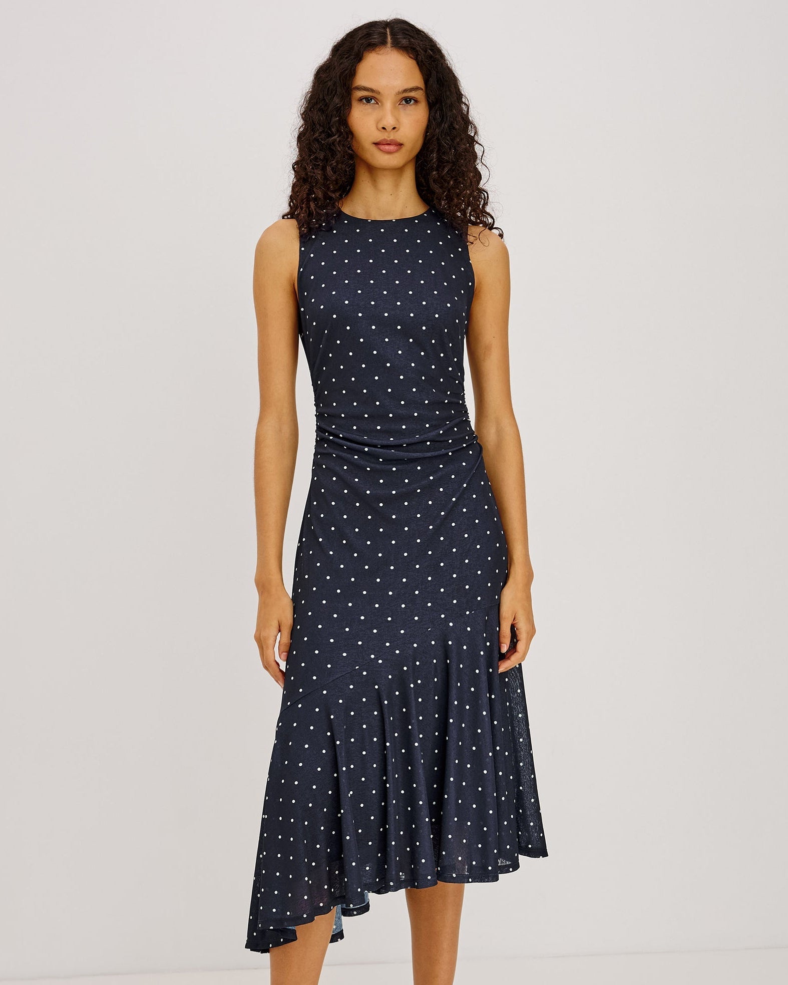 Daija - Navy Polka Dots