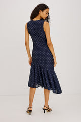 Daija - Navy Polka Dots