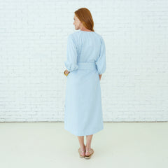 Coco Dress Seersucker Blue