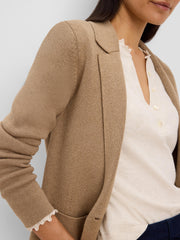 Elegant Knit Tailored Blazer
