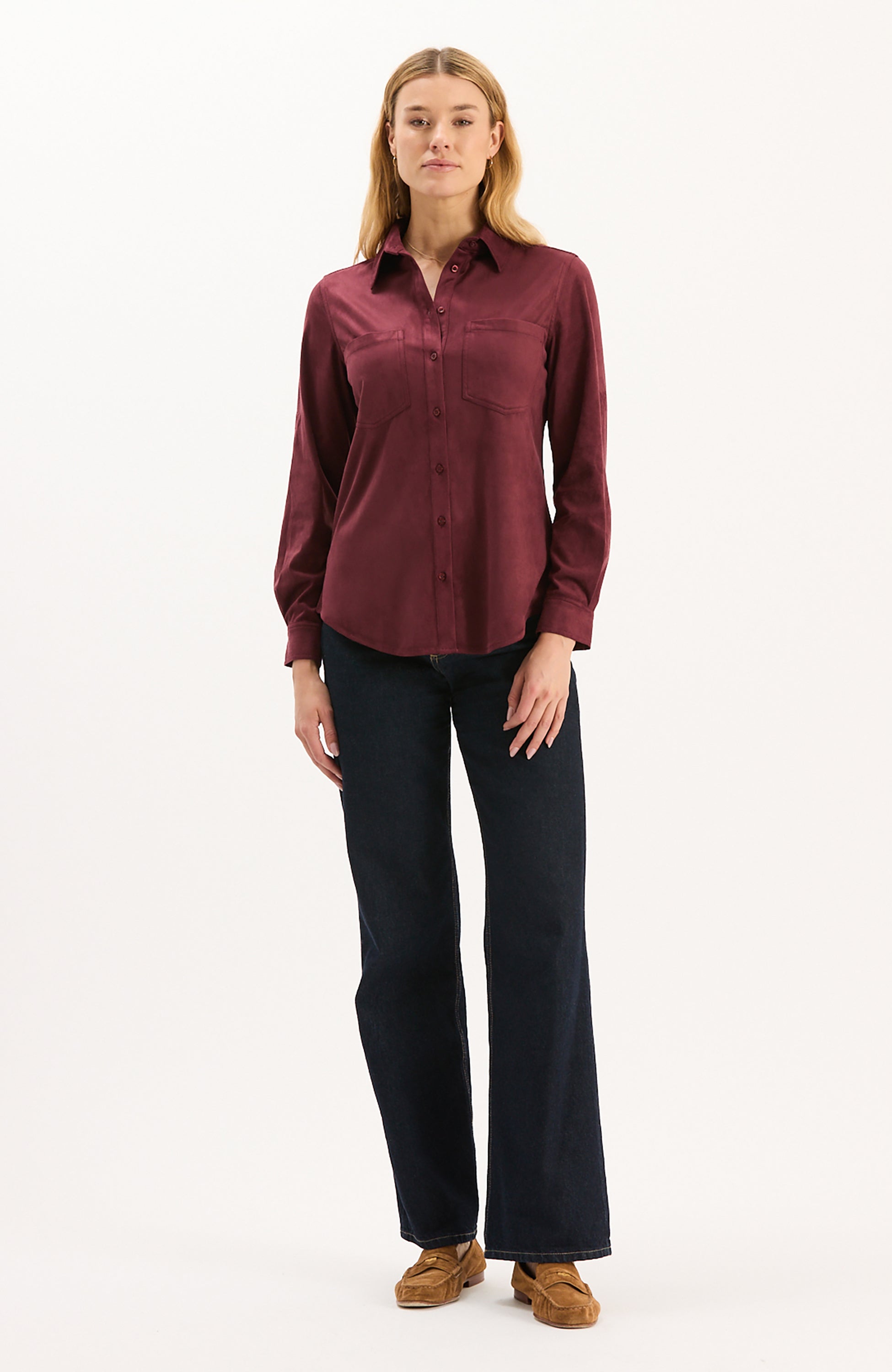Addison Faux Suede Shirt