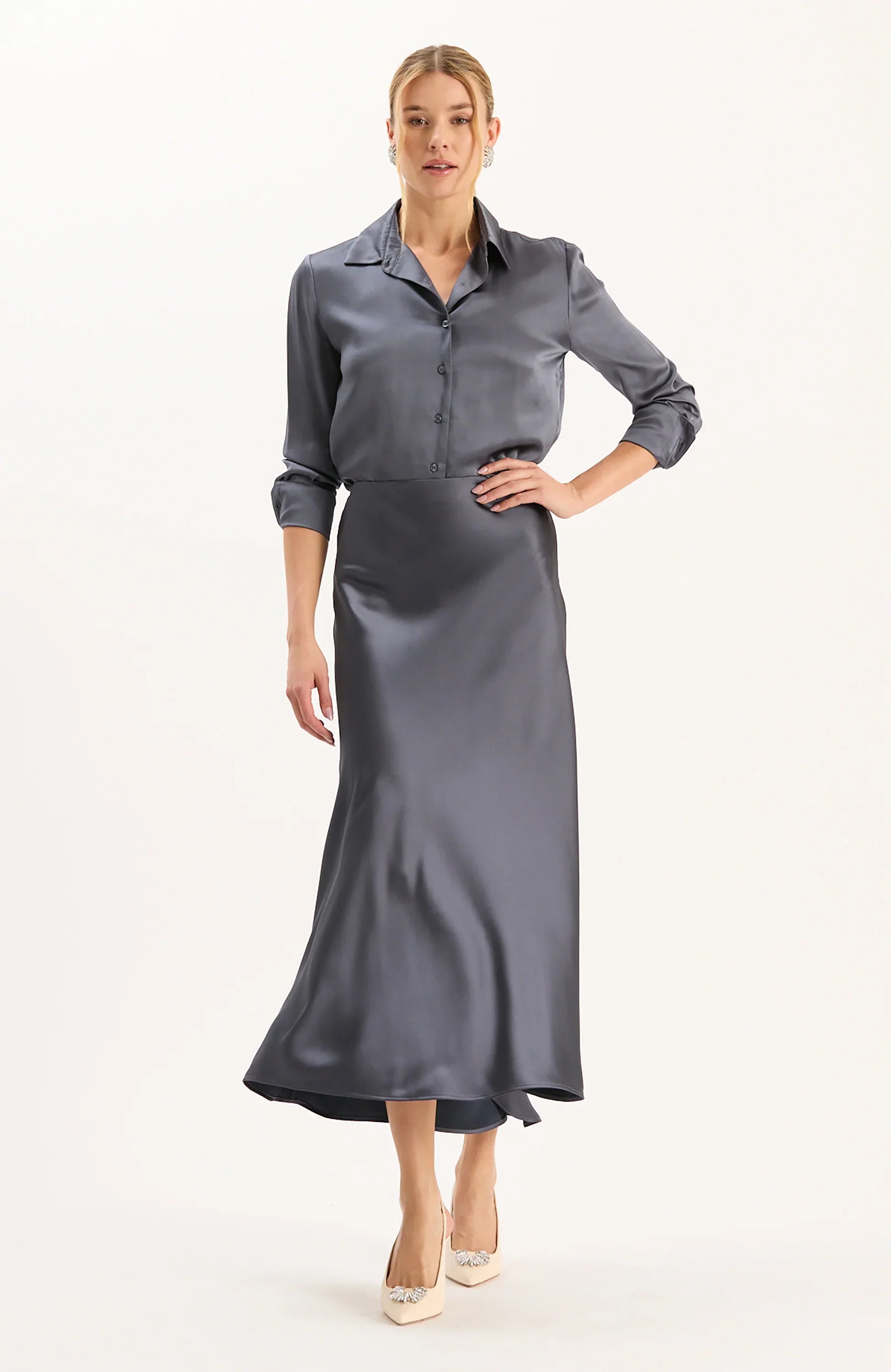 Edie Charmeuse Skirt
