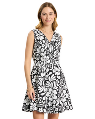 Emory Floral Sleeveless Wrap Dress