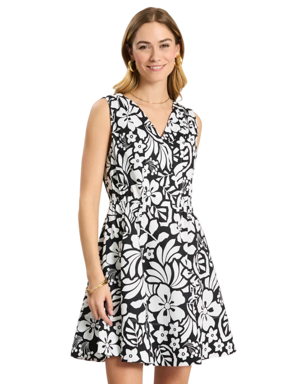 Emory Floral Sleeveless Wrap Dress