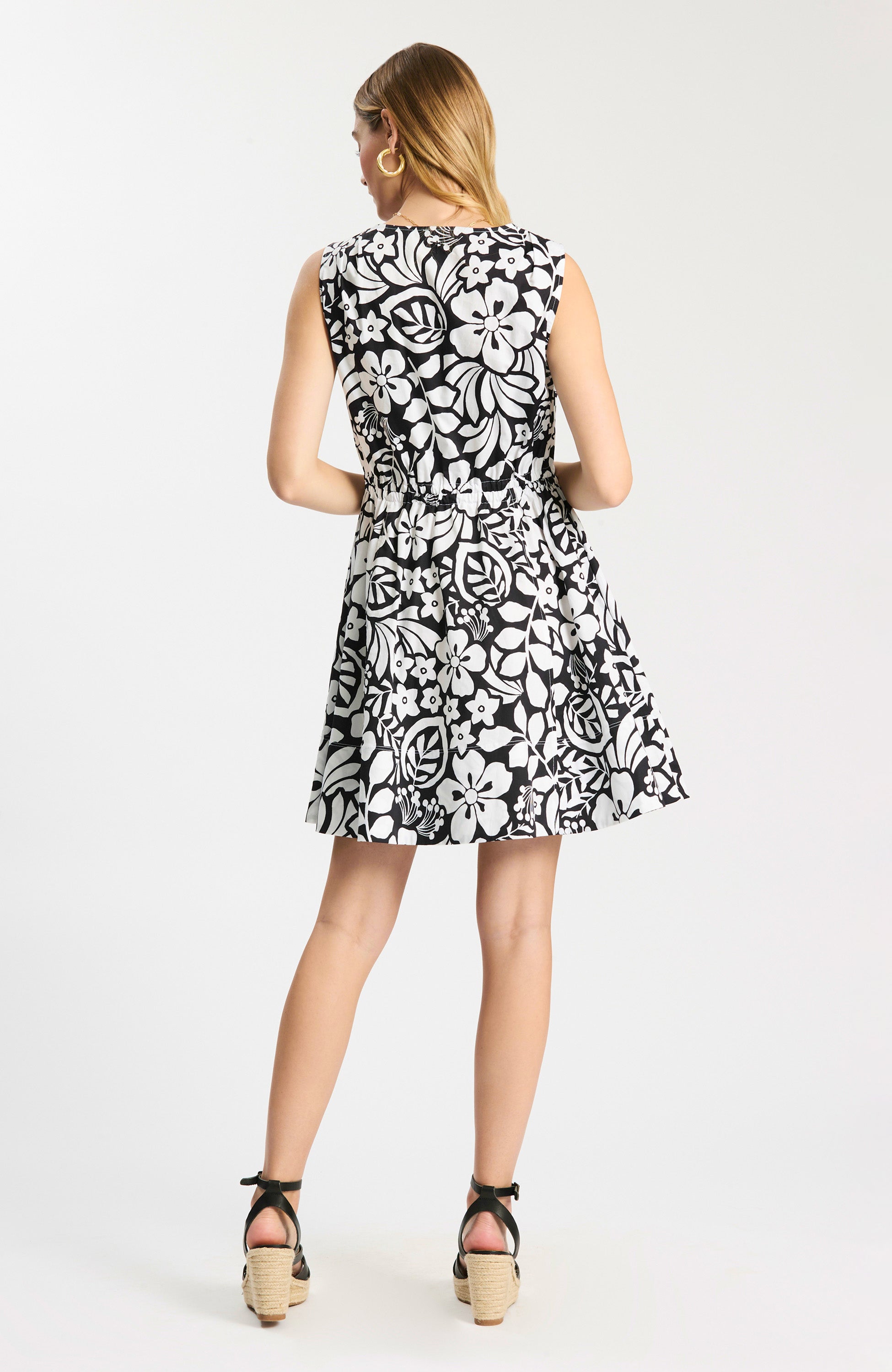 Emory Floral Sleeveless Wrap Dress