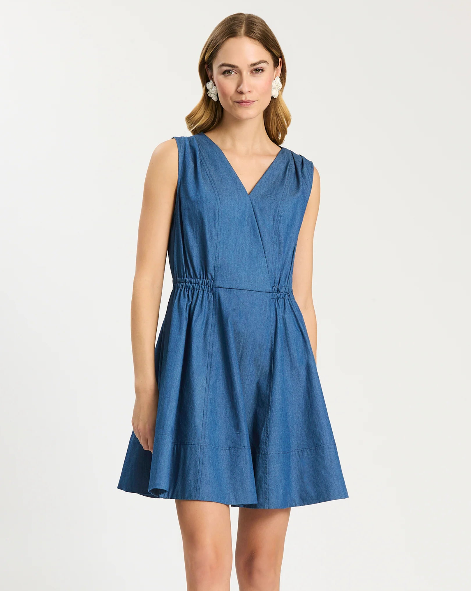 Emory Sleeveless Wrap Dress