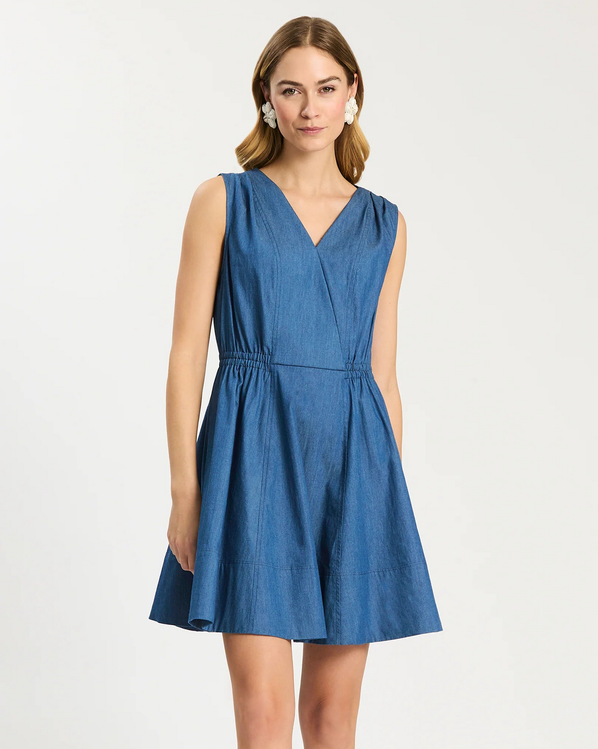 Emory Sleeveless Wrap Dress