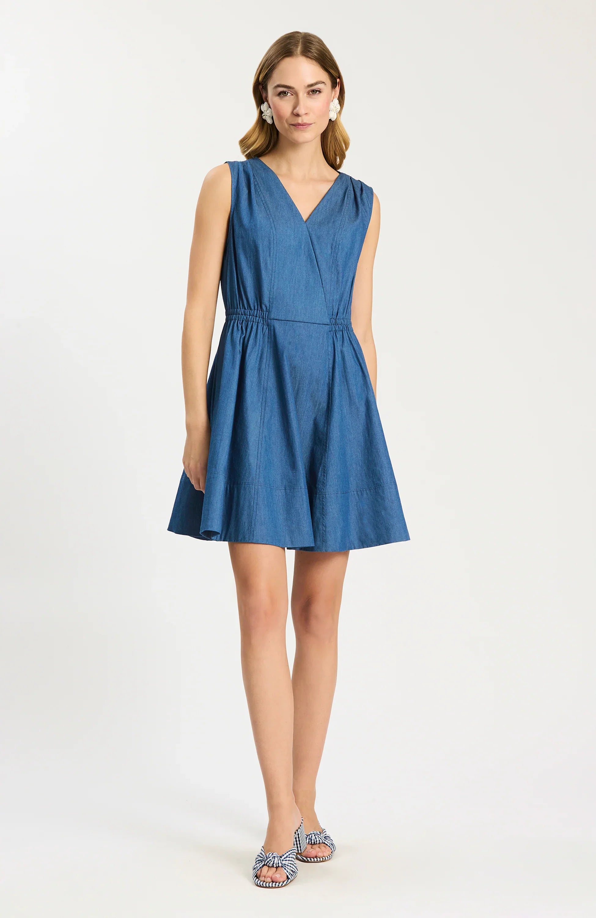 Emory Sleeveless Wrap Dress