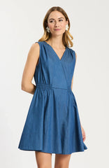 Emory Sleeveless Wrap Dress