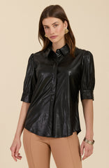 Alice Pleather Shirt