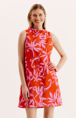 Ella Tropical Orchid Dress