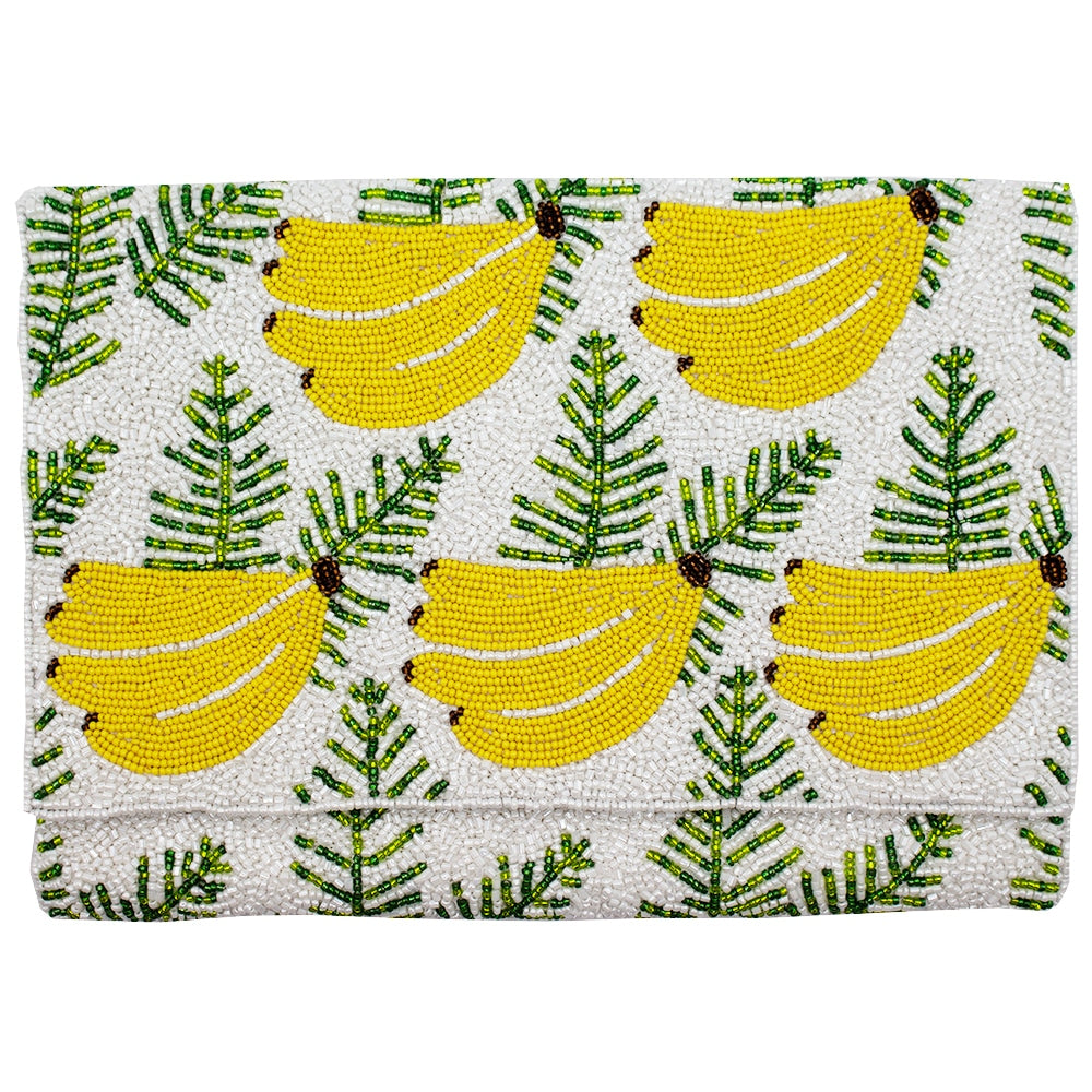 Beaded Banana Clutch