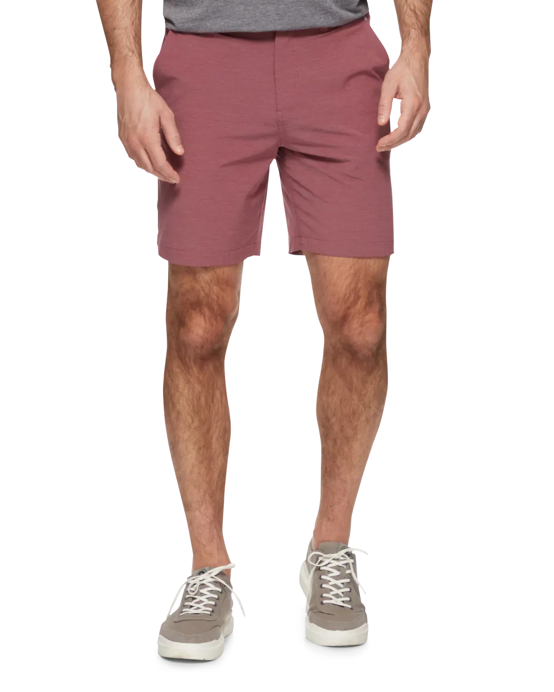 COTTON BLEND ANY-WEAR PERFORMANCE SHORT - 8" INSEAM
