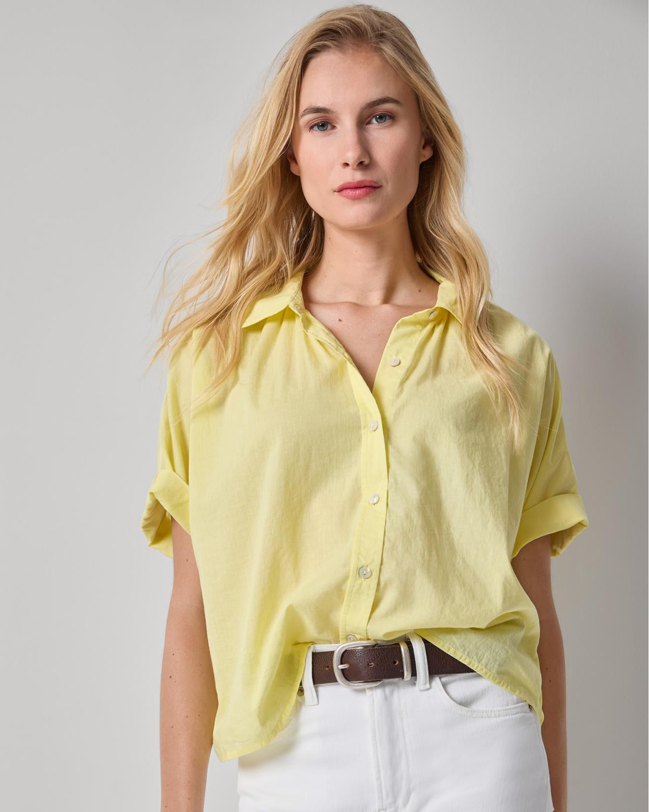 Elbow Sleeve Button Down