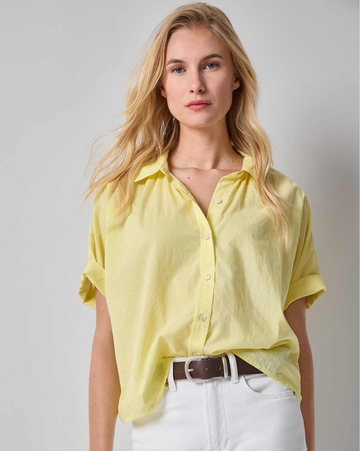 Elbow Sleeve Button Down