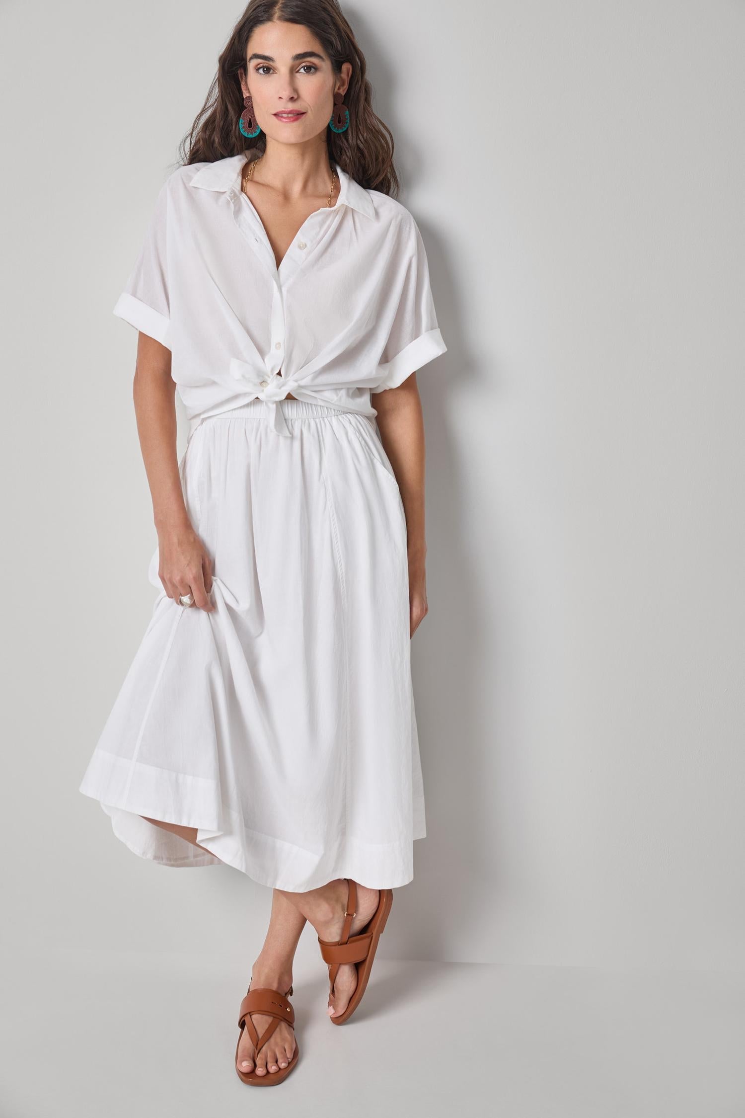 Elbow Sleeve Button Down
