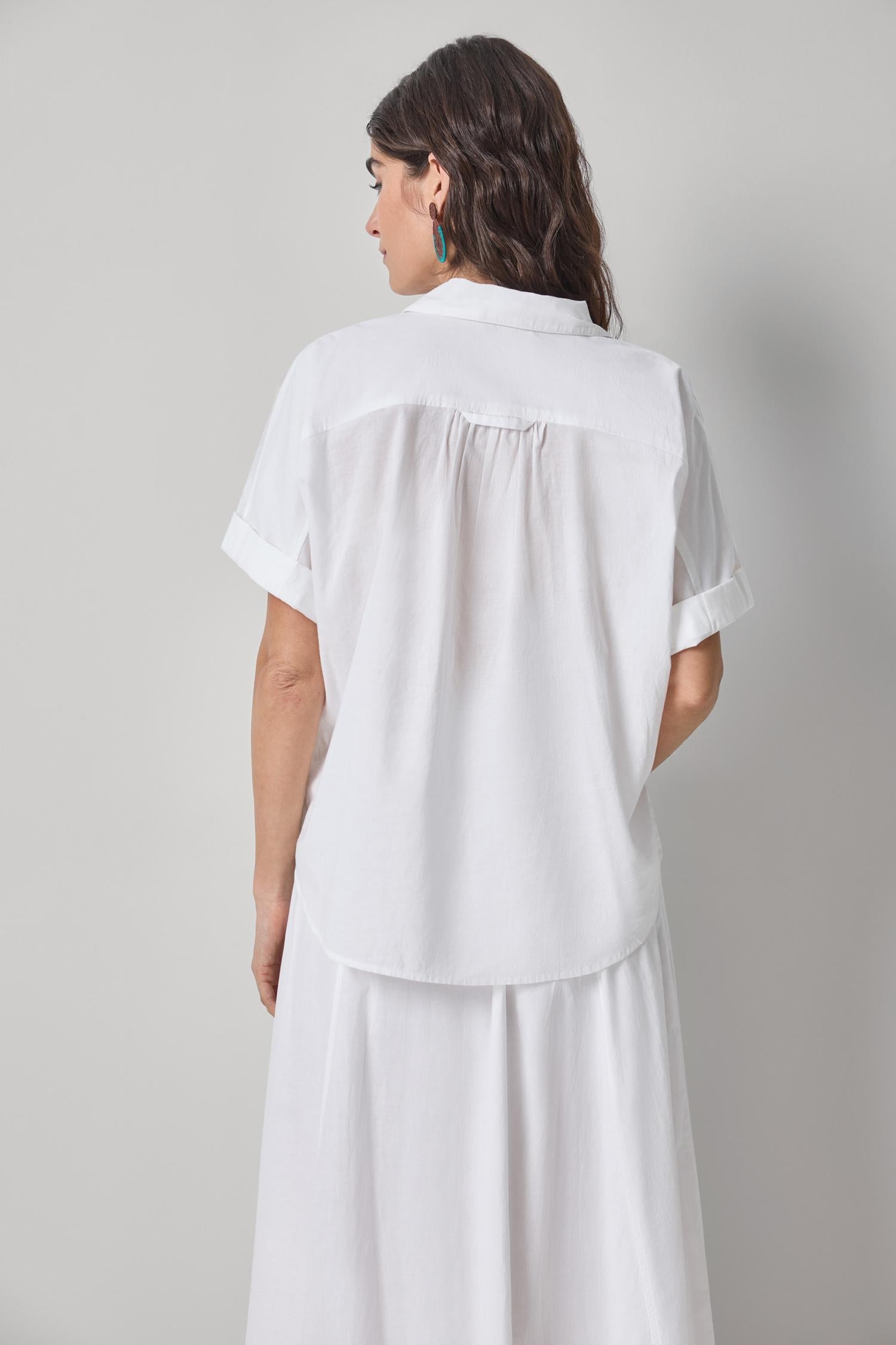 Elbow Sleeve Button Down