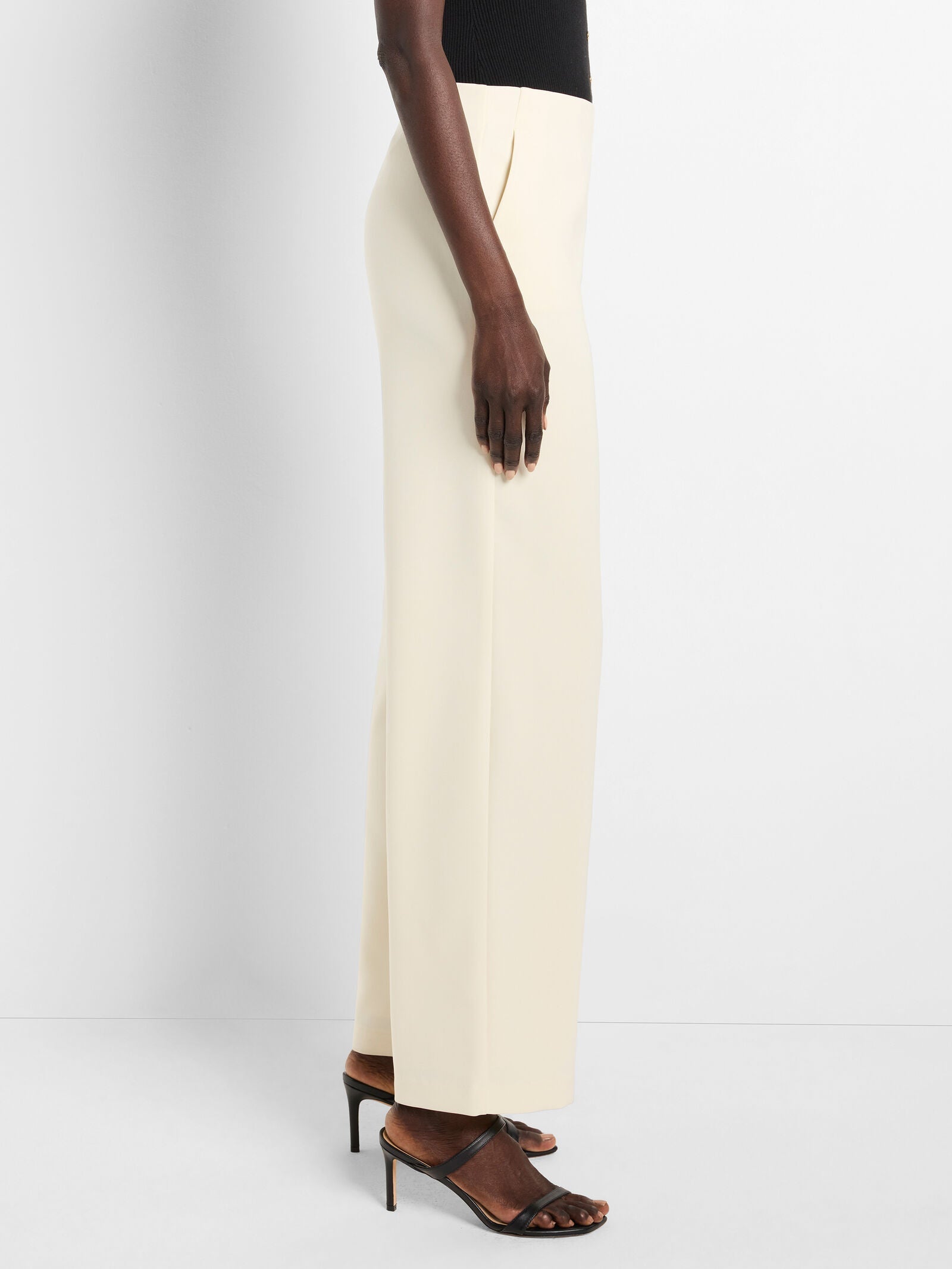 31" Stretch Knit Suiting Lenox Wide-Leg Pant