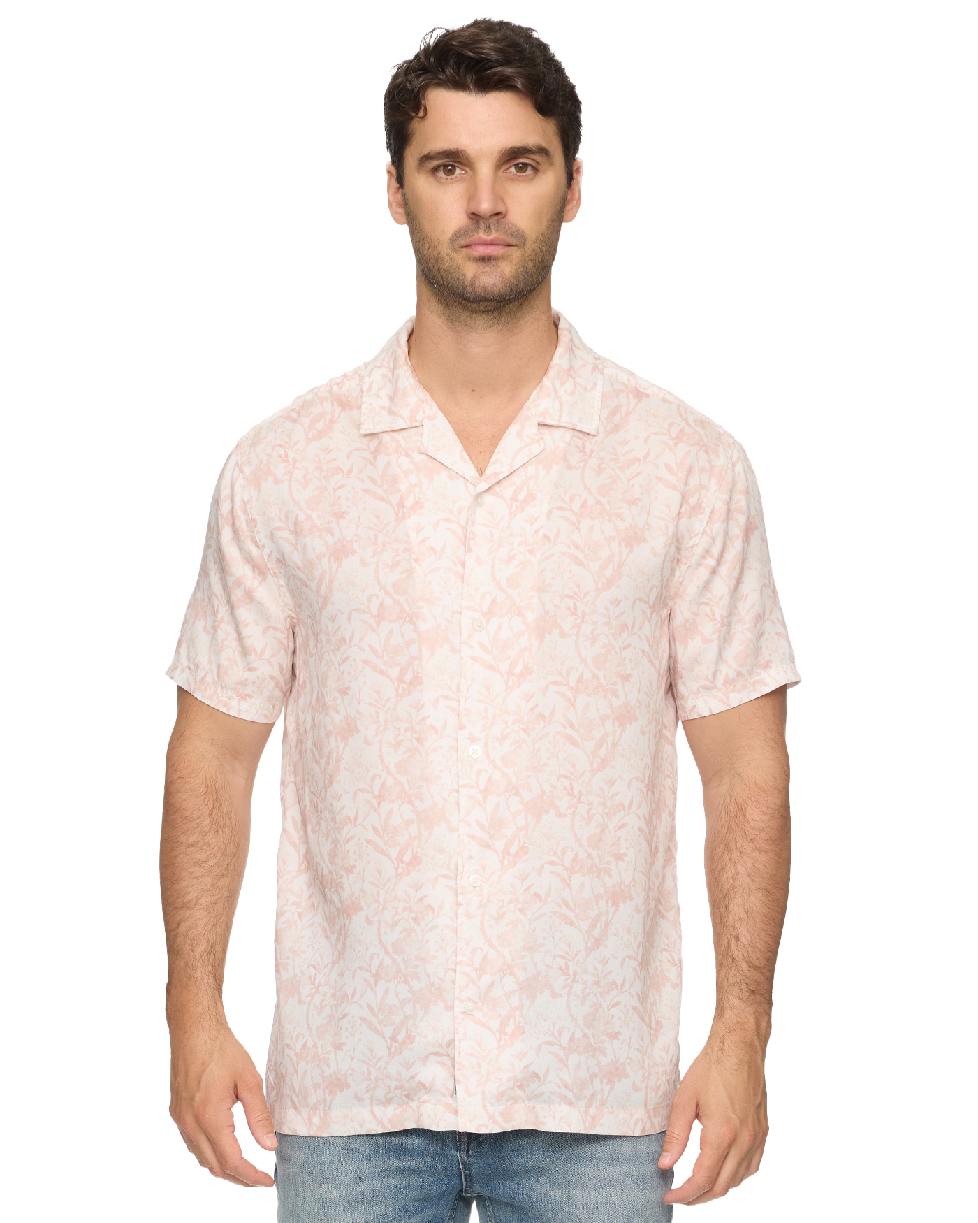Edenton SS Vintage Wash Printed Shirt