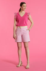 Bev Seersucker Bermuda Short