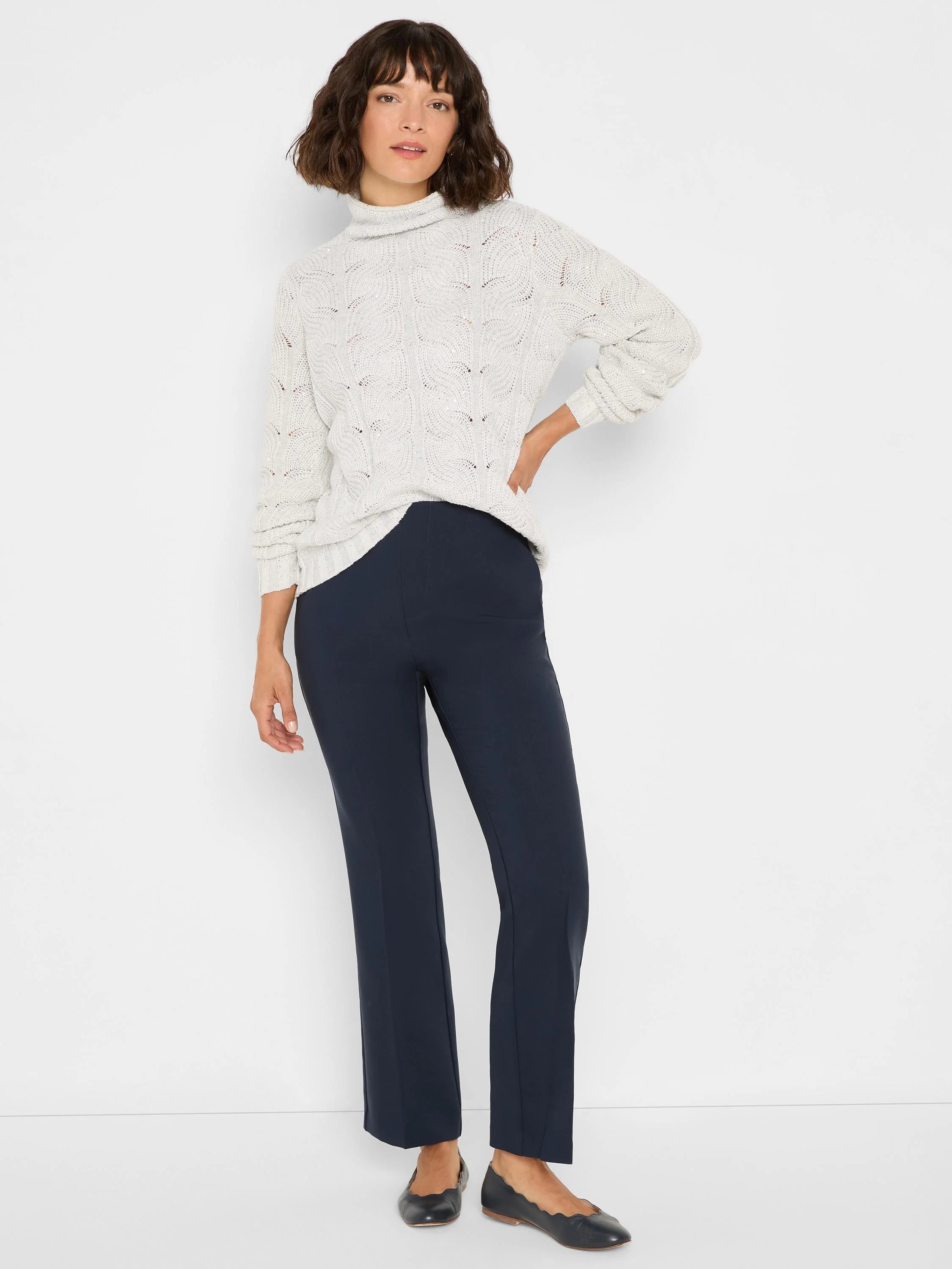 Cable Sparkle Sweater