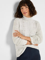 Cable Sparkle Sweater