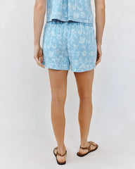 Clean Front Catalina Short - Vintage Fleur Denim