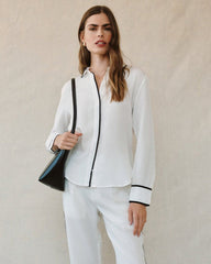 Contrast Trim Shirt