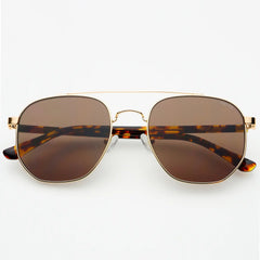 Austin Unisex Sunglasses (Gold/Brown)